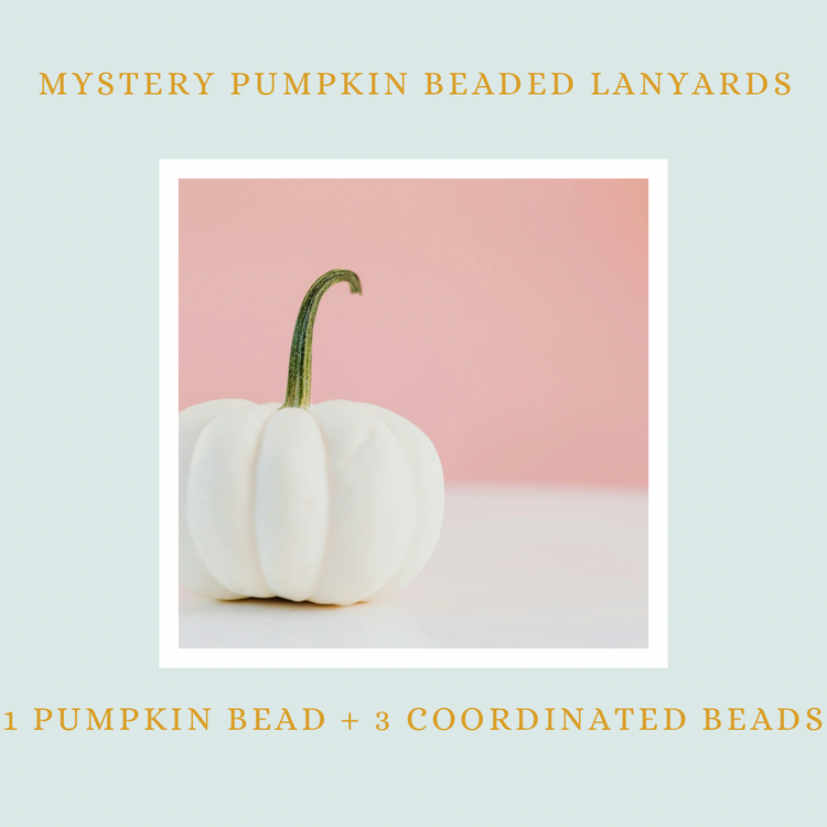 mystery pumpkin/Fall teacher lanyard