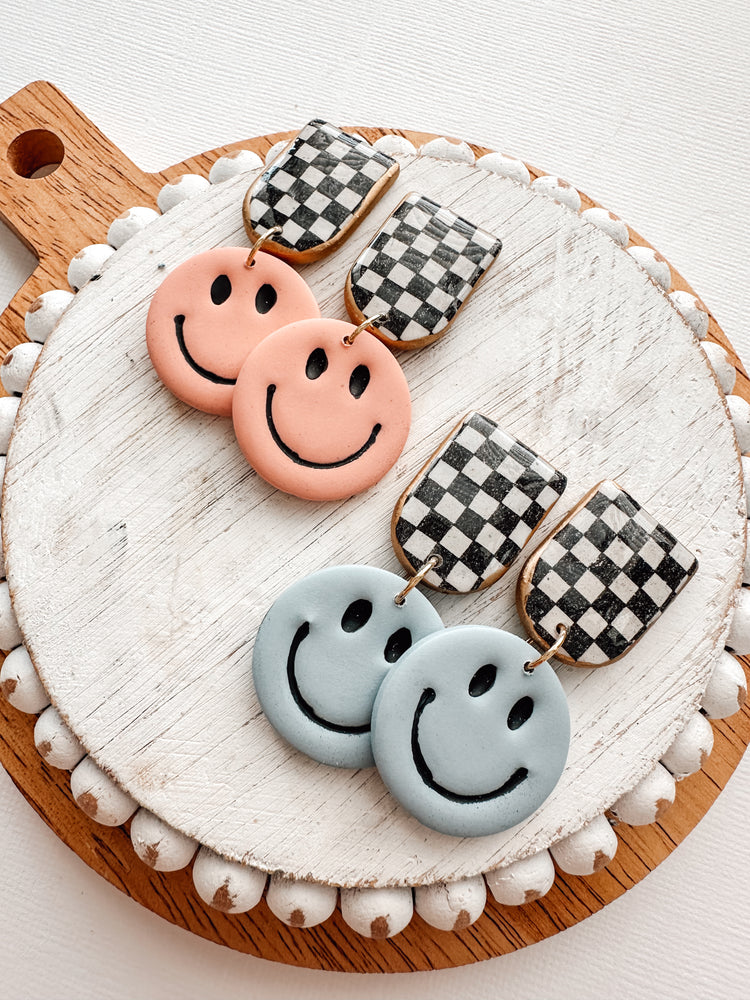 smiley face dangles