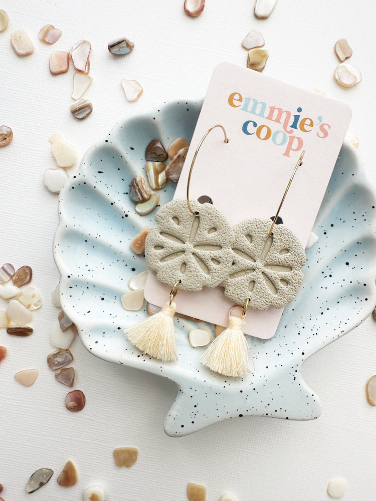 tan sand dollars // hoops