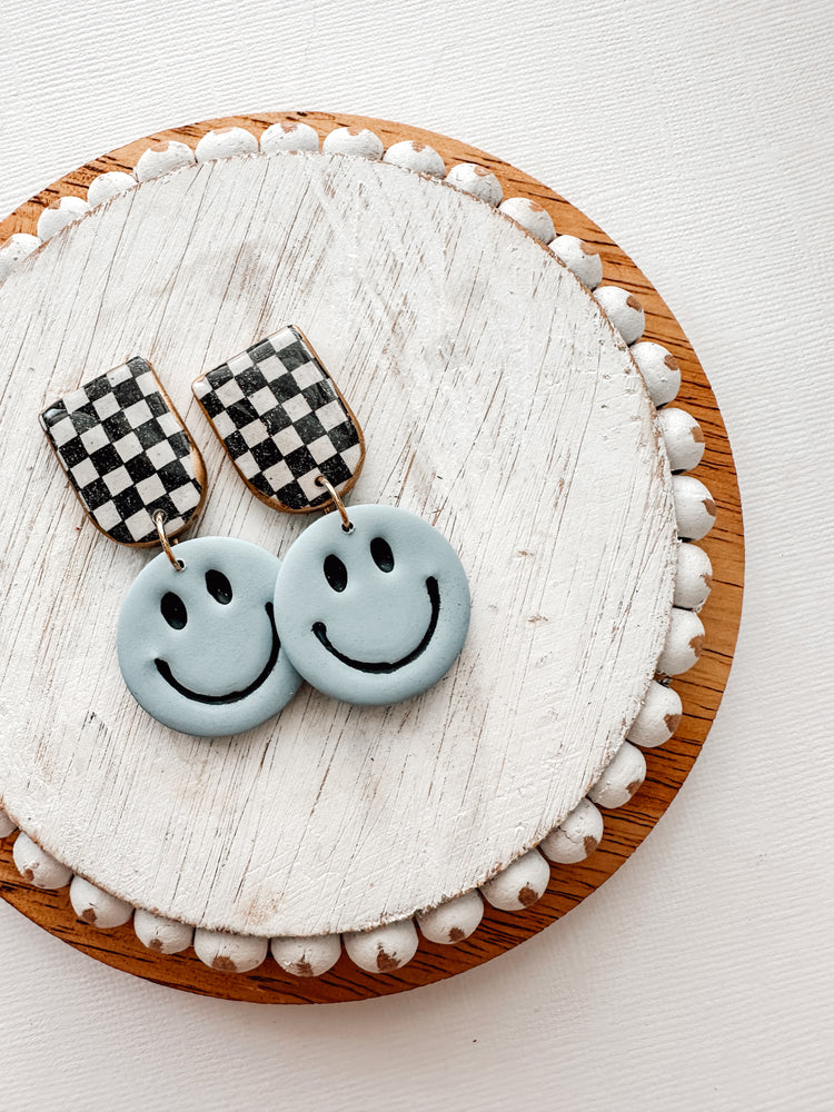 smiley face dangles