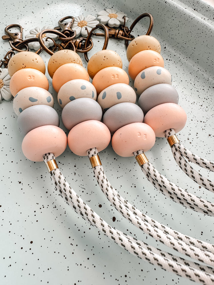 teacher lanyard // cottage core