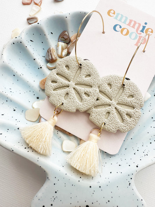 tan sand dollars // hoops