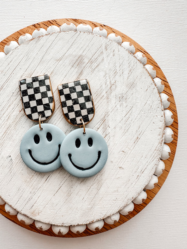 smiley face dangles