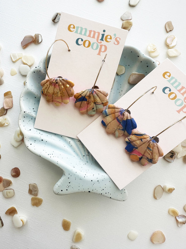 seas the day // shell hoops