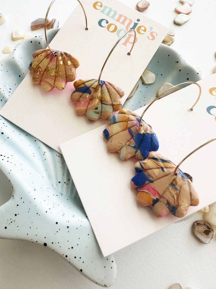 seas the day // shell hoops