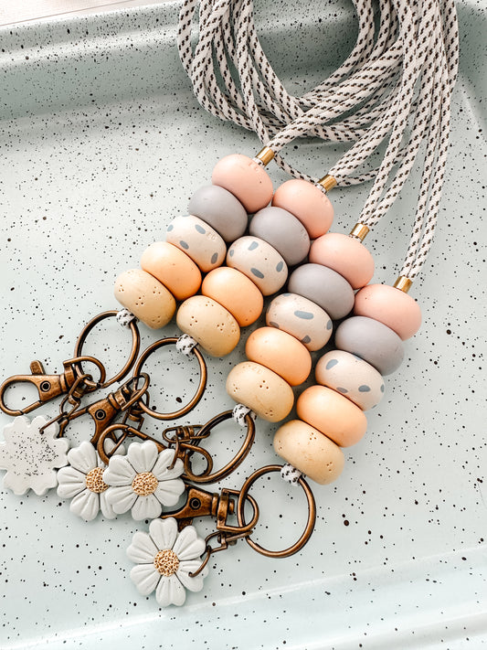 teacher lanyard // cottage core