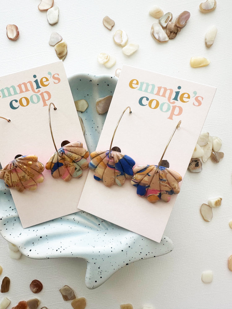 seas the day // shell hoops