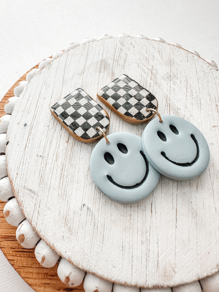 smiley face dangles