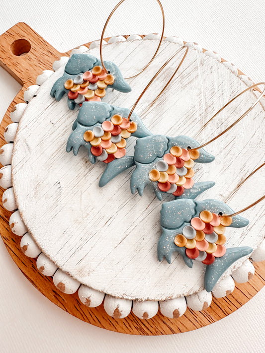 pastel rainbow fish hoops