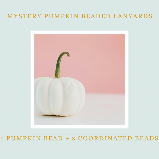 mystery pumpkin/Fall teacher lanyard